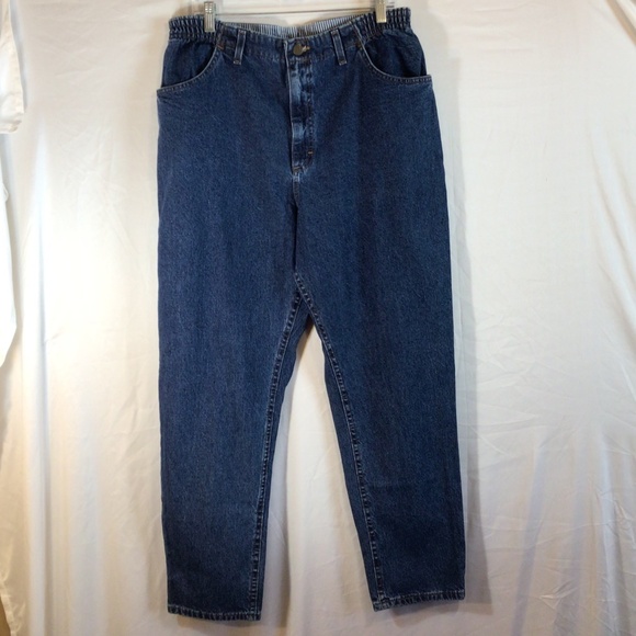Wrangler vintage bare back jeans women’s size 20W blue relaxed fit western - Picture 1 of 8